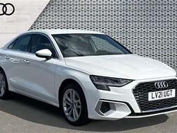 Ibis white, solid Used 2021 Audi A3 Sport Sedan | £18,247