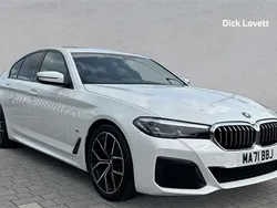 White Used 2021 BMW 520 M Sport Sedan | £24,990 (Fair price)