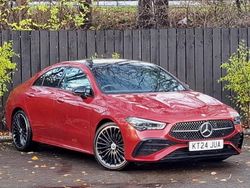Red Used 2024 Mercedes CLA220 AMG Line Premium Plus Sedan | £33,298 (A bit pricey)