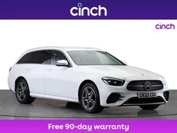 White Used 2022 Mercedes E300 AMG line Estate | £26,249 (Super price)