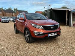 Orange Used 2015 Kia Sportage 3 SUV | £5,495 (Fair price)
