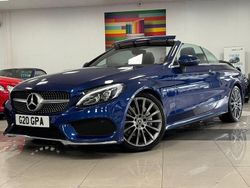 Blue Used 2017 Mercedes C220 AMG line Cabriolet | £17,995 (Fair price)