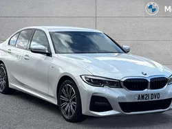 White Used 2021 BMW 330e M Sport Sedan | £21,986 (Fair price)