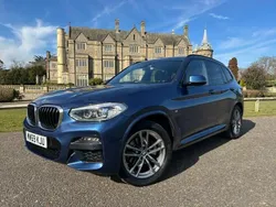 Mediterranean blue Used 2019 BMW X3 M Sport SUV | £25,395 (Fair price)