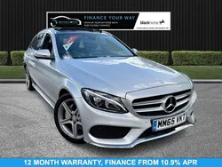 Silver Used 2016 Mercedes C220 AMG Line Premium Plus Estate | £10,995 (Fair price)