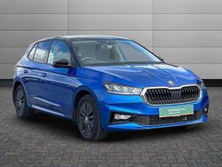 Race blue metallic black body / magic pearl effect roof Used 2023 Skoda Fabia Colour Edition Hatchback | £14,500 (Fair price)