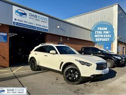 White Used 2014 Infiniti QX70 Premium SUV | £9,255