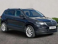 Black magic pearlescent Used 2018 Skoda Karoq SUV | £16,967 (Fair price)
