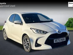 White Used 2023 Toyota Yaris Hybrid Design Hatchback | £17,022 (Fair price)
