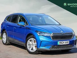 Blue Used 2024 Skoda Enyaq iV SUV | £26,000 (Fair price)