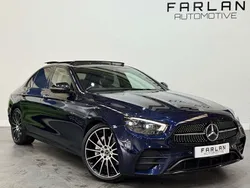 Blue Used 2021 Mercedes E220 AMG line Sedan | £28,950 (Expensive)