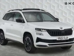 White Used 2022 Skoda Karoq SportLine SUV | £24,328 (Fair price)