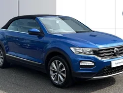 Blue Used 2021 VW T-Roc Cabriolet Design Cabriolet | £22,118 (Fair price)