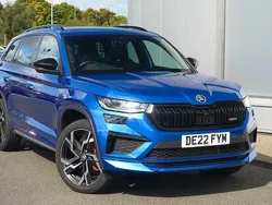 Race blue metallic Used 2022 Skoda Kodiaq vRS SUV | £32,995 (Fair price)