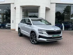 Brilliant silver metallic Used 2023 Skoda Karoq SportLine SUV | £25,990 (Fair price)