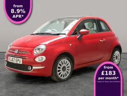 Red Used 2018 Fiat 500 Lounge Hatchback | £11,089 (A bit pricey)