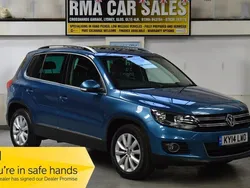 Blue Used 2014 VW Tiguan Match SUV | £11,495 (A bit pricey)