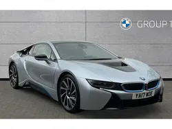 Ionic silver with bmwi blue accent Used 2017 BMW i8 Sport Line Coupe | £40,795 (Good price)