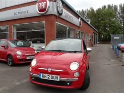 Red Used 2012 Fiat 500 Lounge Cabriolet | £5,295 (Fair price)