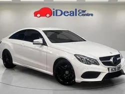White Used 2015 Mercedes E220 AMG line Coupe | £7,490 (Good price)