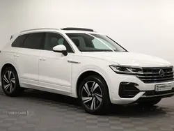 White Used 2021 VW Touareg R-line SUV | £35,995 (A bit pricey)