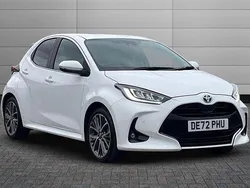 White Used 2022 Toyota Yaris Hybrid Hatchback | £19,595 (A bit pricey)