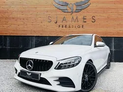 White Used 2019 Mercedes C220 AMG line Sedan | £18,990 (Fair price)