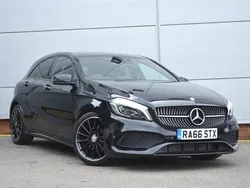 Cosmos black Used 2017 Mercedes A200 AMG line Hatchback | £17,995 (Expensive)