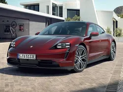 Cherry metallic Used 2022 Porsche Taycan Sedan | £51,850