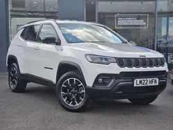 White Used 2022 Jeep Compass Trailhawk SUV | £20,995 (Fair price)