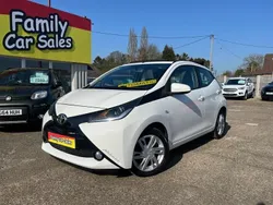 White Used 2015 Toyota Aygo x-press Hatchback | £8,495 (A bit pricey)