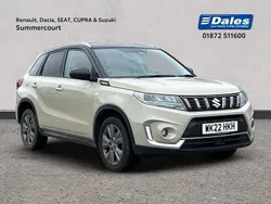 Savannah ivory/cosmic black pe Used 2022 Suzuki Vitara SZ-T SUV | £15,500 (Fair price)