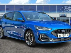 Blue Used 2022 Ford Focus ST-Line Hatchback | £19,295 (Fair price)