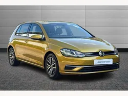 Yellow Used 2018 VW Golf VII SE Hatchback | £16,790 (Fair price)