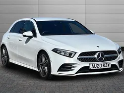 White Used 2020 Mercedes A200 AMG line Hatchback | £17,695 (Fair price)