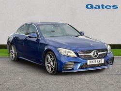 Blue Used 2019 Mercedes C200 AMG Line Premium Sedan | £17,000 (Fair price)