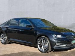 Black magic pearlescent Used 2024 Skoda Superb SportlinePlus Hatchback | £26,200 (Fair price)