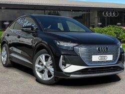 Black New 2025 Audi Q4 Sportback e-tron S-Line SUV | £38,980 (A bit pricey)