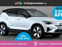 White Used 2022 Volvo XC40 Ultimate SUV | £23,187 (Fair price)