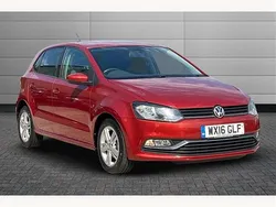 Red Used 2016 VW Polo Match Hatchback | £9,490 (Fair price)