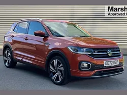 Energetic orange metallic Used 2022 VW T-Cross R-line SUV | £19,690 (Fair price)