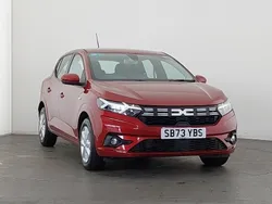 Red Used 2023 Dacia Sandero Expression Hatchback | £13,498 (Fair price)