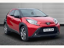 Chilli red with black New 2025 Toyota Aygo Hatchback | £14,500 (Fair price)