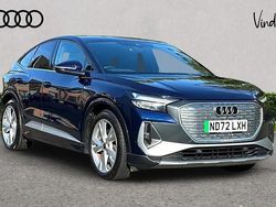 Blue Used 2022 Audi Q4 Sportback e-tron S-Line SUV | £28,400