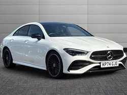 Polar white Used 2024 Mercedes CLA180 AMG Line Premium Plus Sedan | £31,695 (A bit pricey)