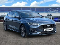 Blue Used 2022 Ford Focus ST-Line Hatchback | £16,995 (A bit pricey)