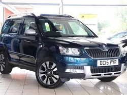 Blue Used 2015 Skoda Yeti Outdoor LAURIN & KLEMENT SUV | £11,500