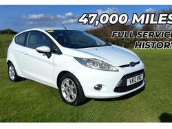 White Used 2012 Ford Fiesta Zetec Hatchback | £4,995 (A bit pricey)