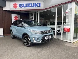 Ice greyish blu Used 2022 Suzuki Vitara SZ5 SUV | £17,899 (Fair price)