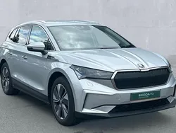Brilliant silver metallic Used 2024 Skoda Enyaq iV SUV | £27,350 (Fair price)